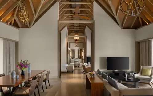 7. Two-Bedroom Beach Villa_Living and Dining Area